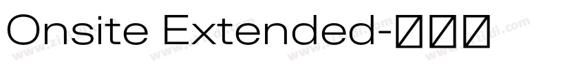 Onsite Extended字体转换